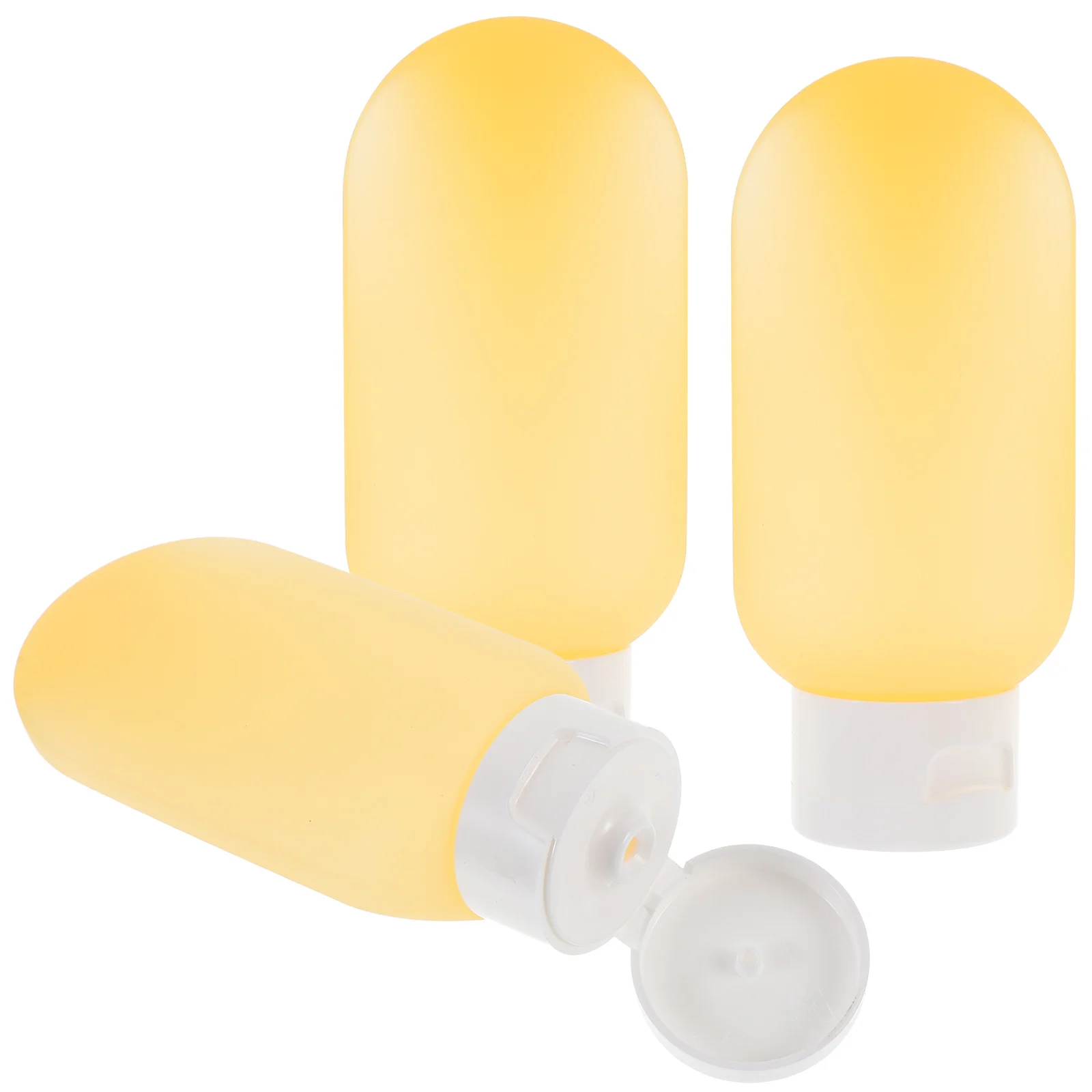 Ensemble de bouteilles de voyage 3 pièces, bouteilles de toilette compactes rechargeables 60 ml pour shampoing, revitalisant, lotion, essentiels de voyage