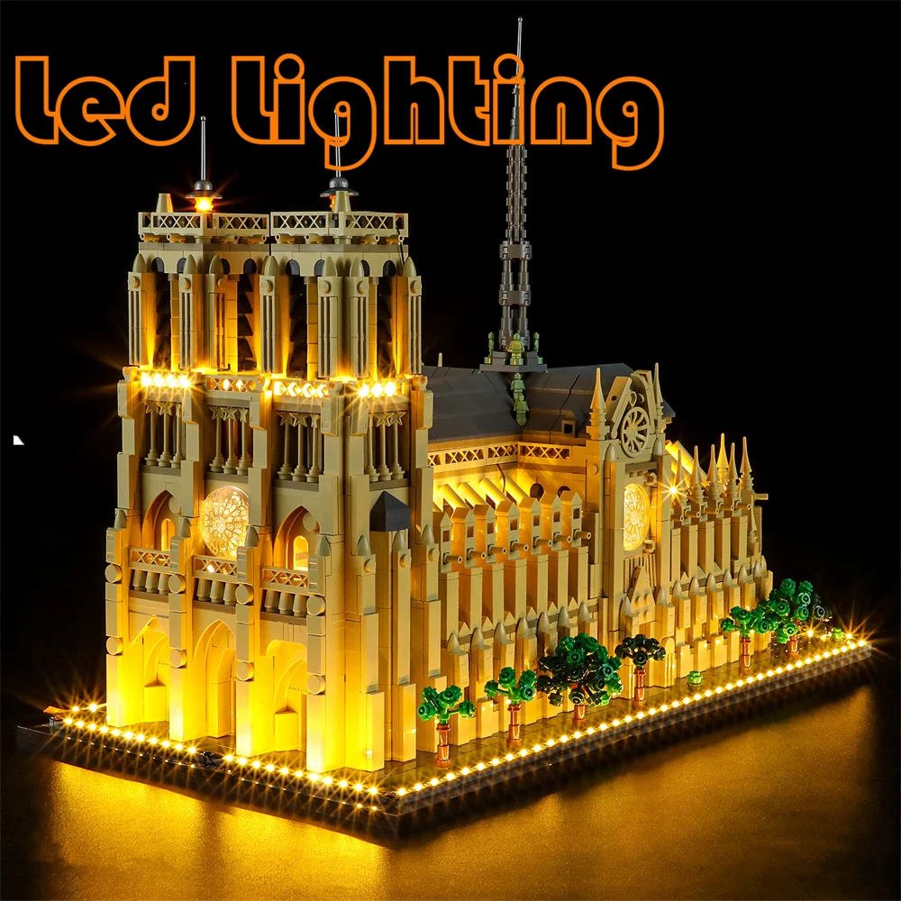 

Movie Led Light Kit For 21061 The Arts And Crafts Architecture Notre-Dame de Paris Not Include Building Block(Only Lighting Set)