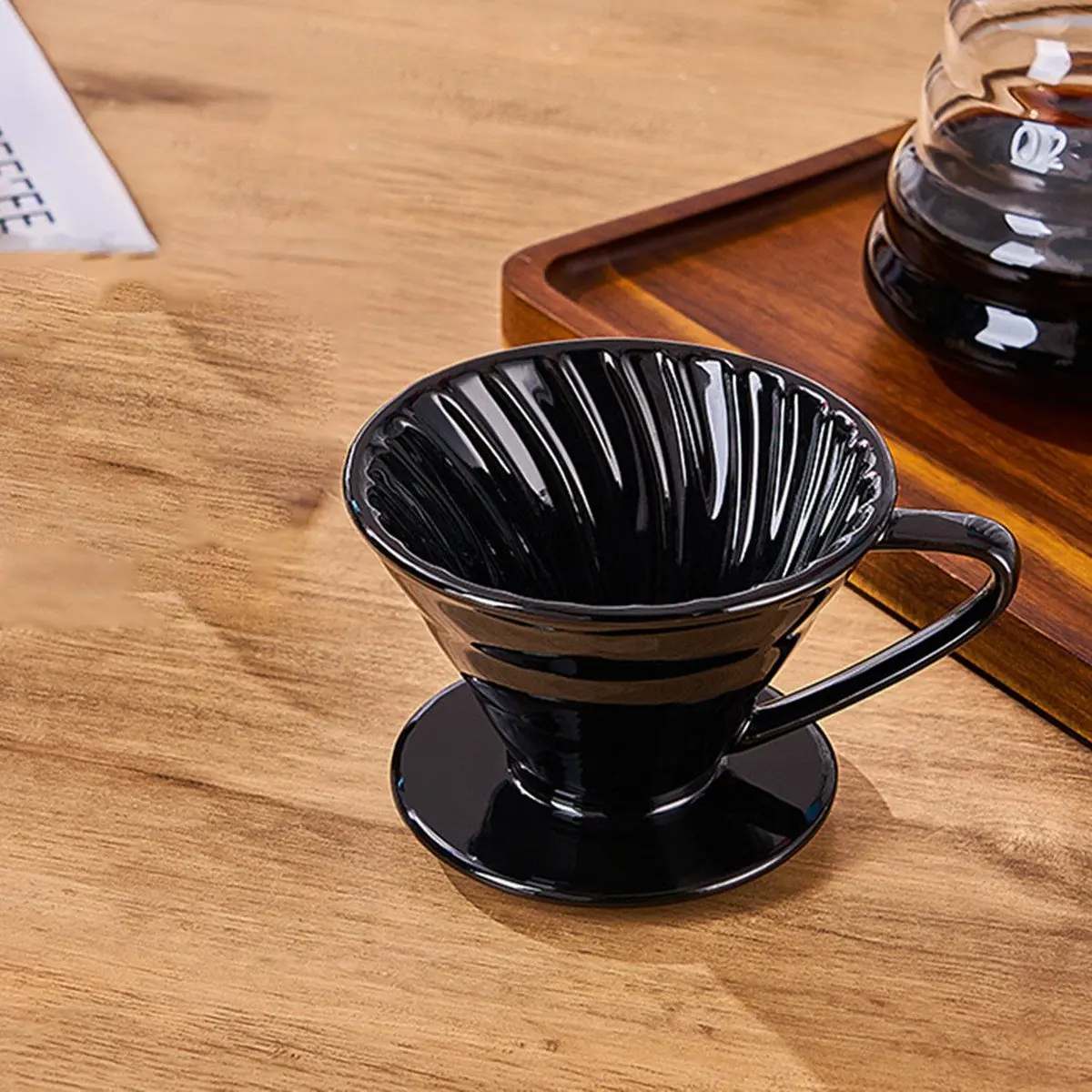 PROFESSIONAL USE New Design Ceramics Soaking Adjustable Pour over Coffee Dripper Coffee Filters Ceramic Filter Cup B
