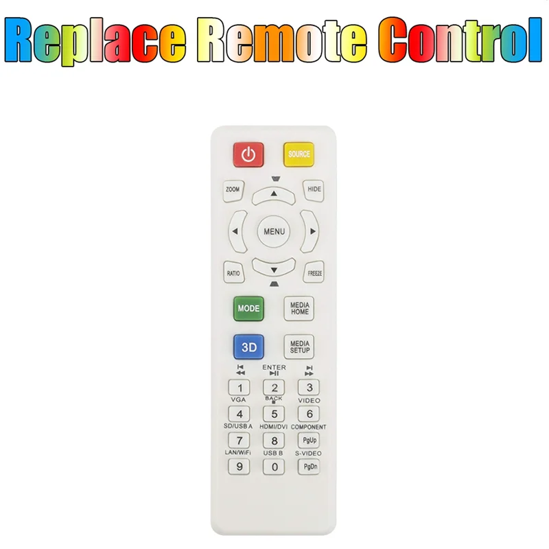 ABGI-10X 交換用リモコンエイサープロジェクター X115 X125H X135WH H6517ABD D602 D622DE145F EV-S62 HE-801K V31S X124PH