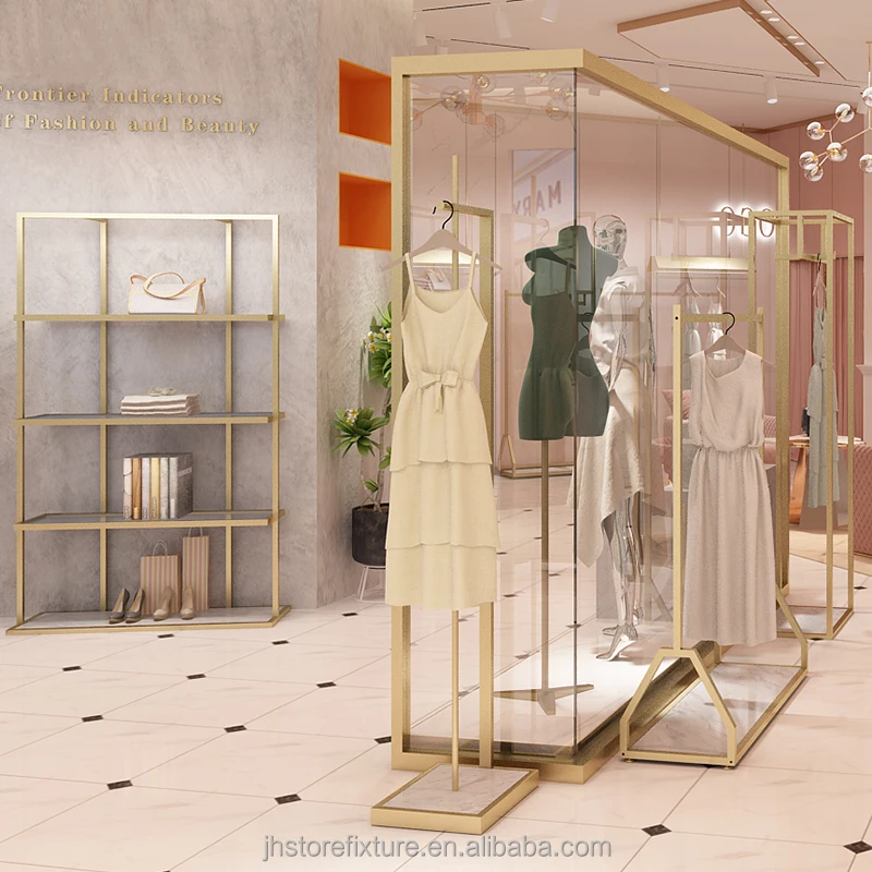 Custom.Custom.Custom.European Design Beliebte Mode Edelstahl Kleidung Ständer Kleidung Shop Display Rack Kleidung Metall Di