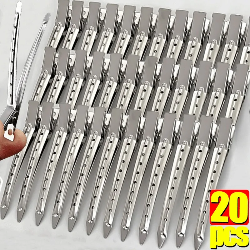 

Woman Hair Care Clips Metal Steel Hairdressing Sectioning Clip Clamps Barber Hair Cut Use Styling Tools Hair Root Fluffy Hairpin