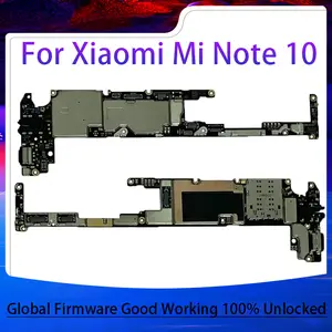 Bilashmart 128GB Motherboard Xiaomi Mi Note 10 Mainboard High Quality Logic Circuit Board Plate Global Unlocked Working