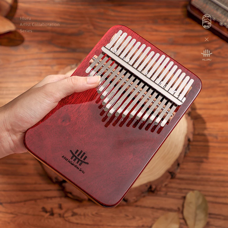 Hluru Professional Kalimba 21 Keys Rosewood, Kalimba 17 keys with case, Thumb Piano Wood Full Solid, Musical Instrument Mbira