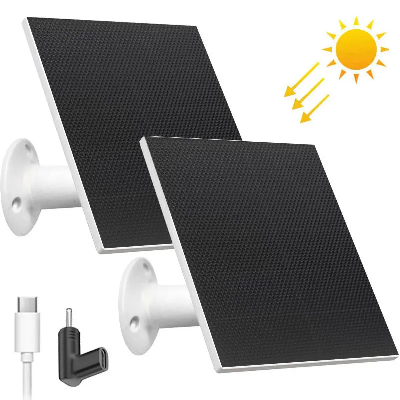 10W Solar Panels for Ring Stick Up Cam/Pro Battery Spotlight Cam Plus/Pro Battery Reolink Argus Eco/Go PT Plus 3 Pro ETC. Camera