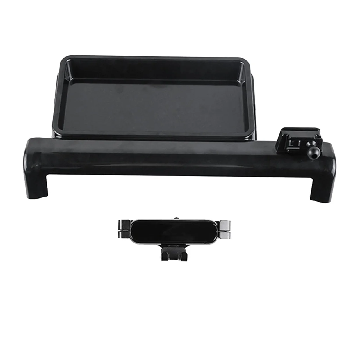 

For Toyota Alphard 40 Series 2023+ Center Console Organizer Behind Screen Hidden Storage Box with Phone Holder RHD