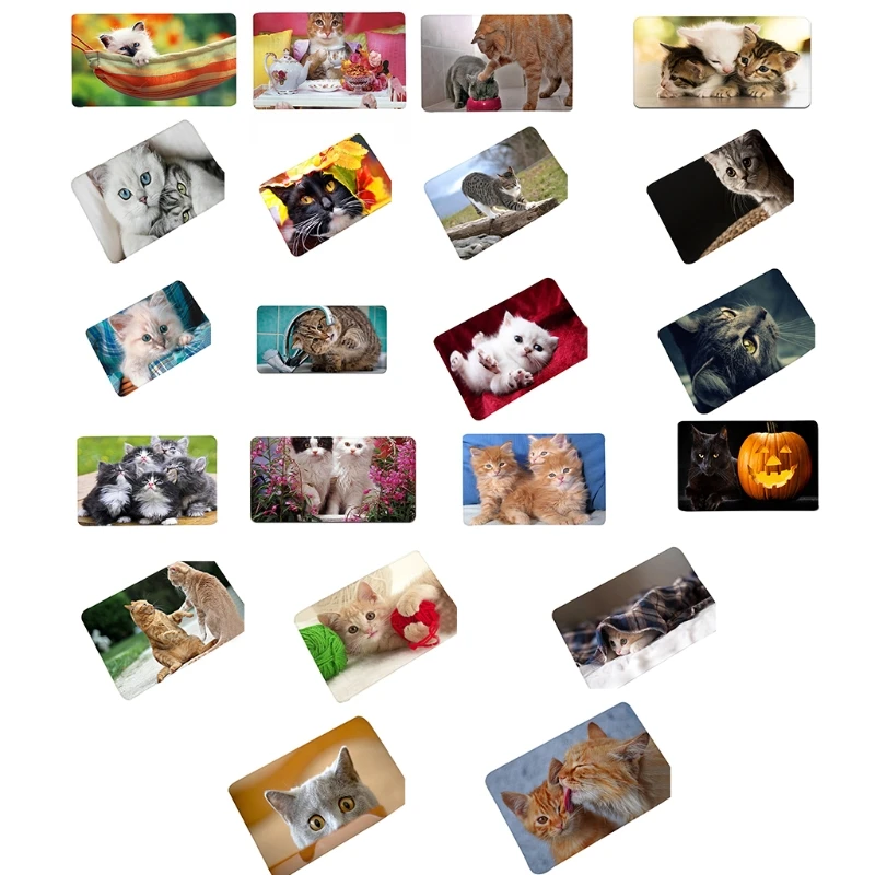 40x60cm Cute for Cat Animal Doormat Bath Toilet Mat Bathroom Rug Carpet Floor Ma A0KC