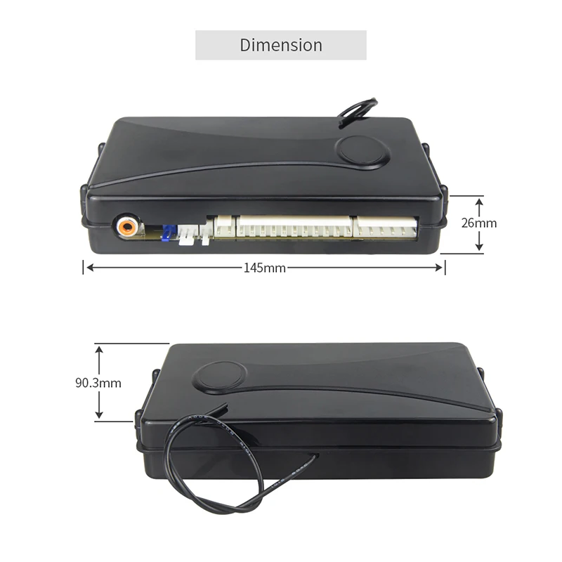 

EC204 DC 12V 2 Way Car Alarm System LCD Pager Display Vibration Warning & PKE Passive Keyless Entry