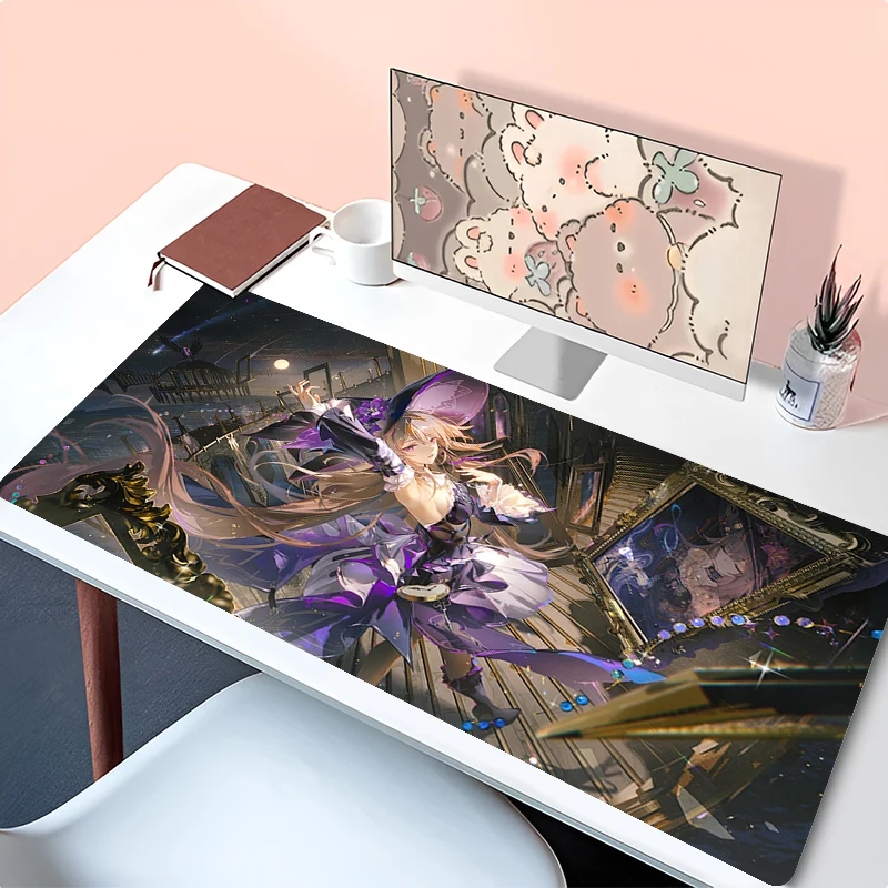 Mouse Pad Laptop Honkai Star Rail Keyboard Pad PC Anime Girl Herta HD Print Mousepad Kawaii Extended Desk Mat Gaming Mouse Mat