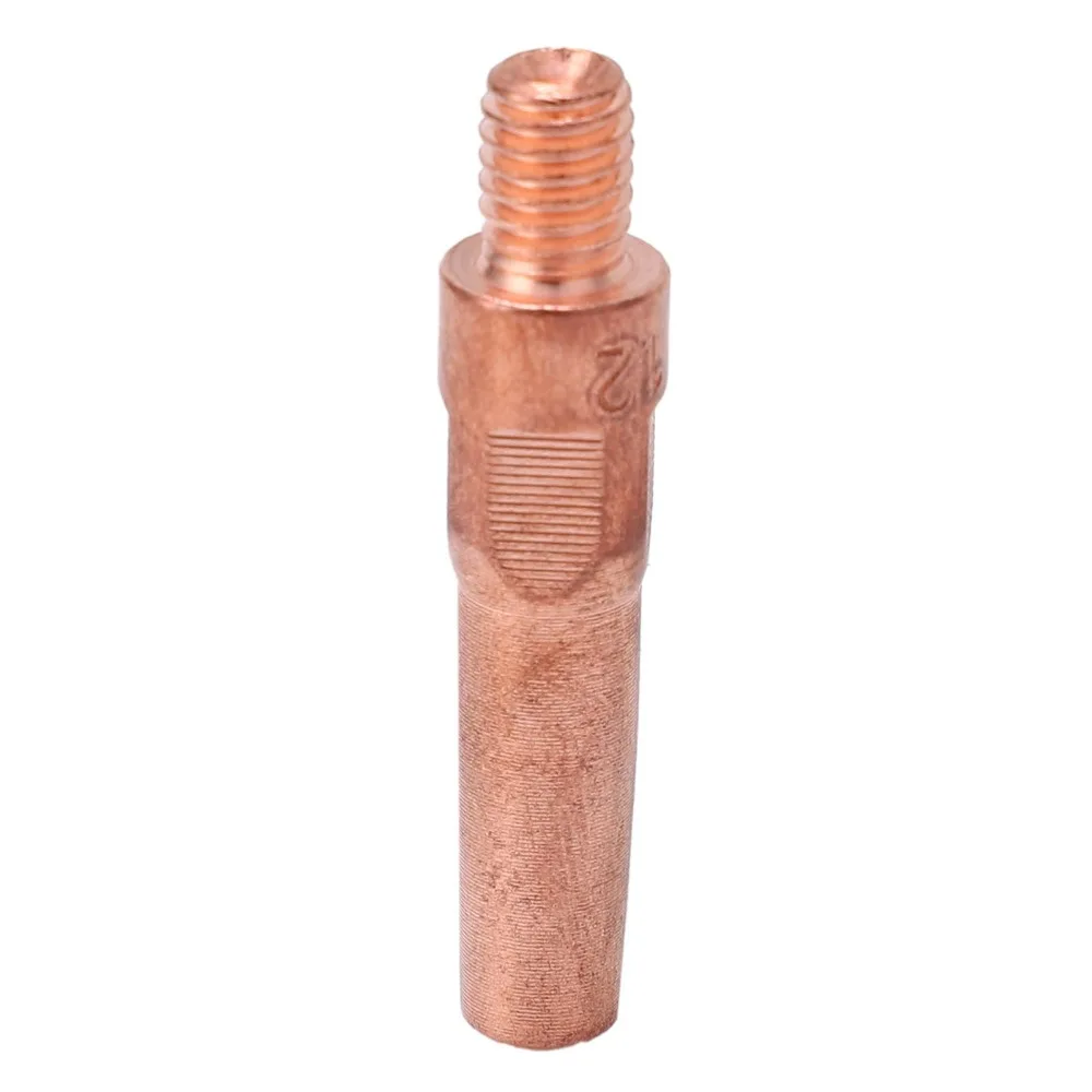 10pcs Copper MIG Welding Contact Tips 40x1.2mm Size L40 Length Welding Torch Consumables Conductive Welding Nozzles