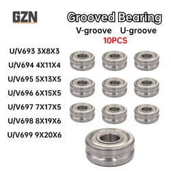 10PCS Spring Machine Through The Line with Fluted Bearing Wheel 693 694 695 696 697 698 699 U V Type