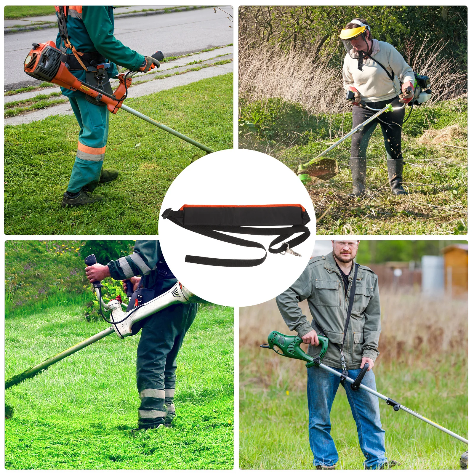 

Adjustable Non-Slip Lawn Trimmer Shoulder Strap Wear-Resistant Grass Trimmer Carrying Belt For Garden Tools Home