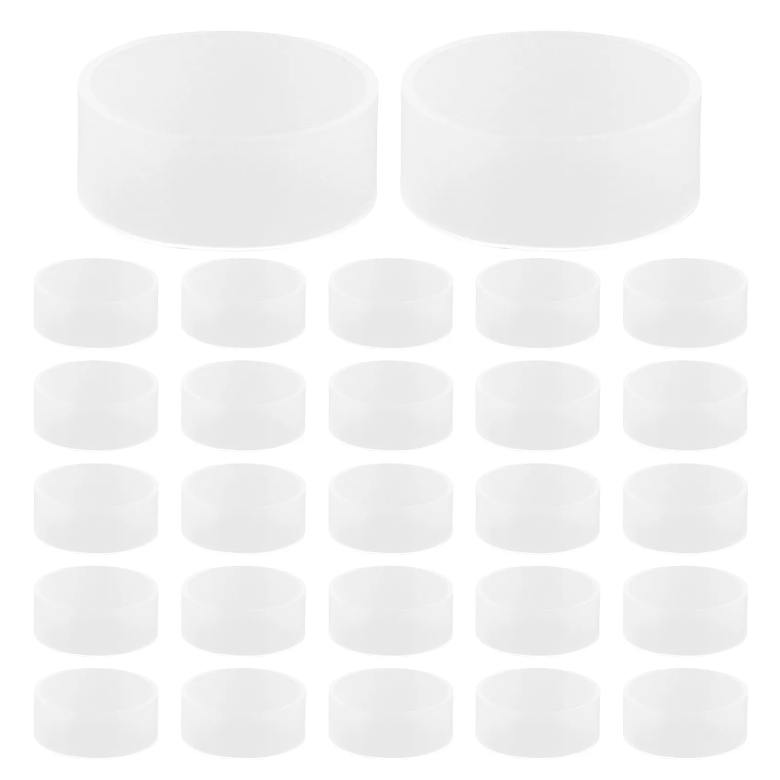 

500pcs Silicone Cable Ties Reusable Elastic Cord Flat Rubber Bands For Data Lines Power Cables Home Office Organization Small