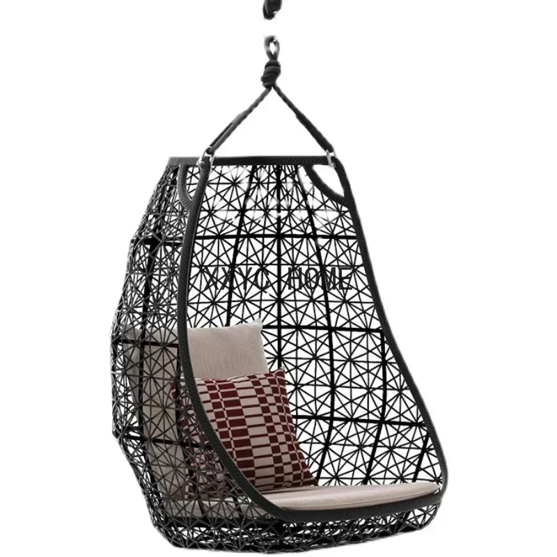 Nordic Outdoor Courtyard Garden Swing Rocking Chair Indoor Balcony Leisure Rattan Chair