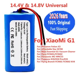 H18650CH-4S1P For Xiaomi MIJIA Mi Robot Vacuum-Mop Essential G1 MJSTG1 SKV4136GL Puppyoo R30 Pro R35 Panasonic MC-WRC53 Battery