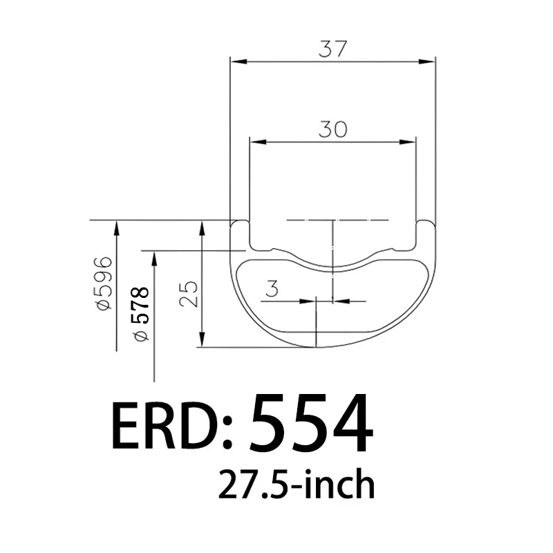 328 جرام خفيفة واسعة الجسم الكربون XC إطارات الدراجة الجبلية 27.5 بوصة 30 مللي متر/37 مللي متر واسعة 25 مللي متر حافة غريب الأطوار عميقة غير متناظرة تسلق سريع