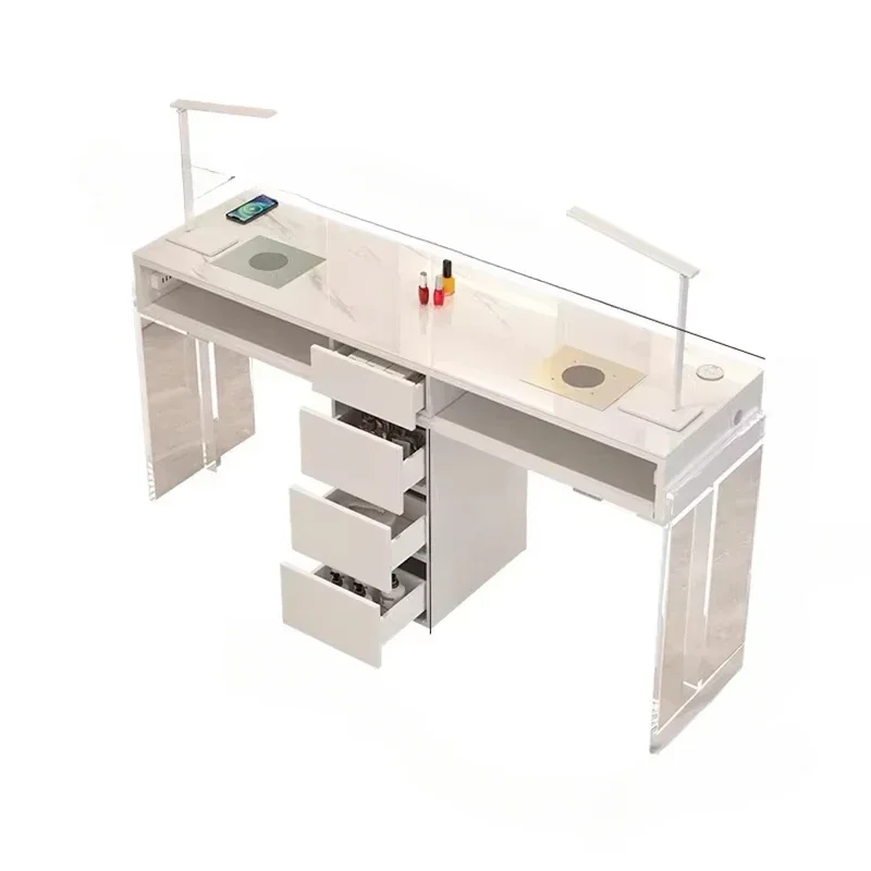 Equipo  suministros para uñas, mesas acrílicas, colector  polvo de manicura profesional, mesa  belleza para uñas de escritorio