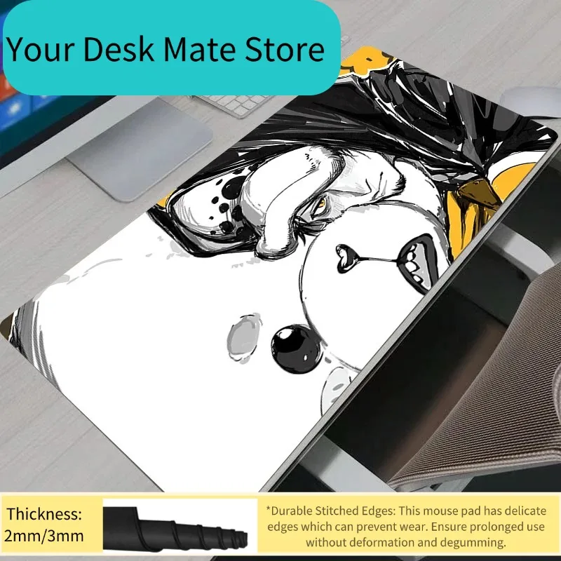 

Mouse Pad Large Gamer One Piece Trafalgar Law Gaming Accessories Speed Keyboard Rubber Lock Edge Desk Mat Laptop Mousepad