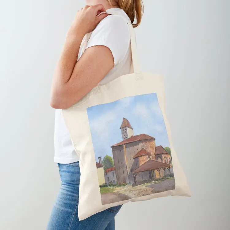 

St Jean de Cole, Dordogne by John Rees Tote Bag canvas tote bags shopping bag logo bags for women eco bag folding