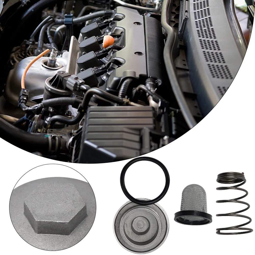 Jeu de vis de vidange pour filtre à huile de Scooter GY6, pour moteurs 50cc à 150cc, comprend un joint torique de vidange, un filtre à huile et un ressort