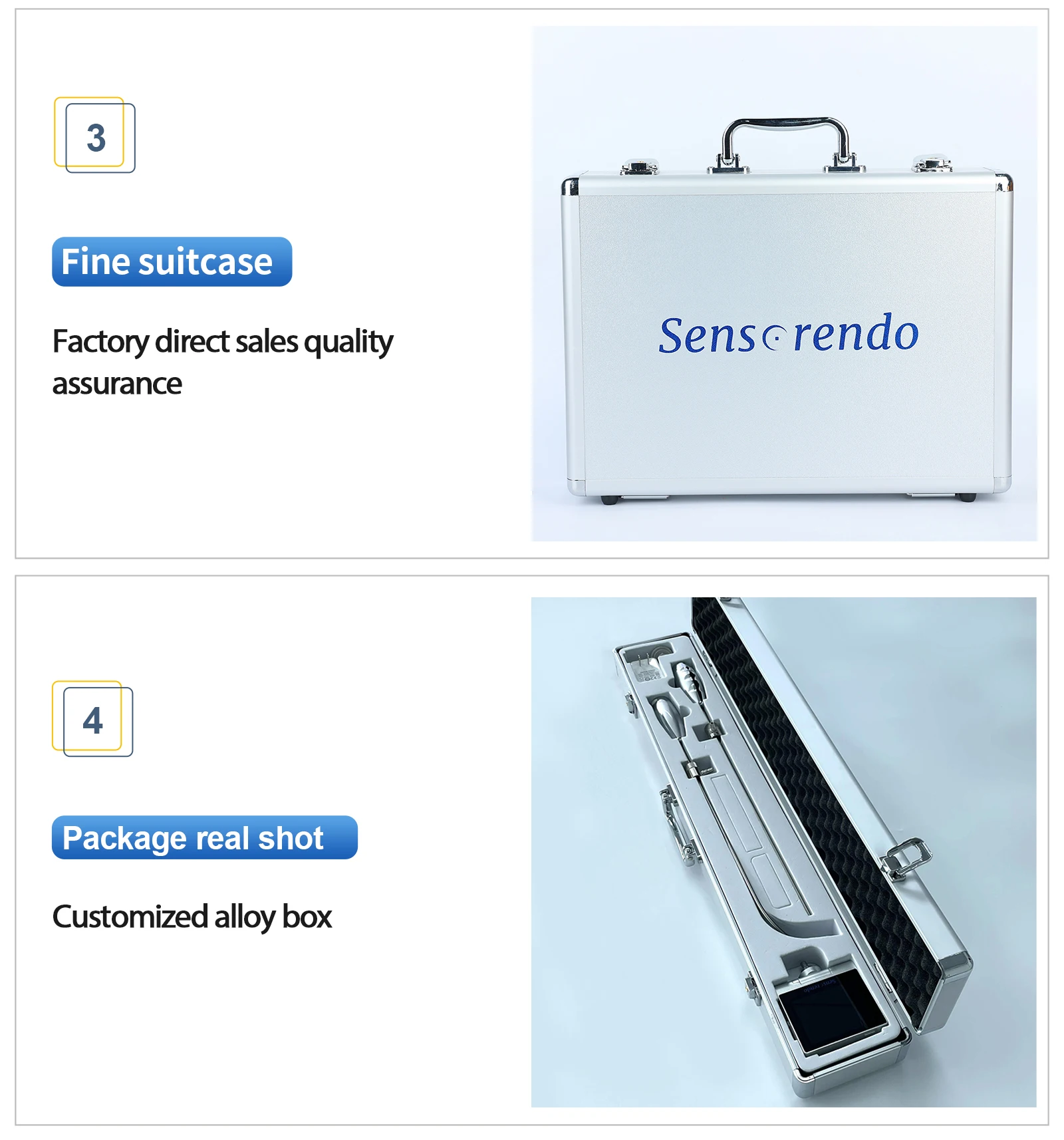 Sensorendo 3.5inch Touchscreen Reusable Video Intubation Stylet (Semi-rigid/Malleable) for Difficult Intubation