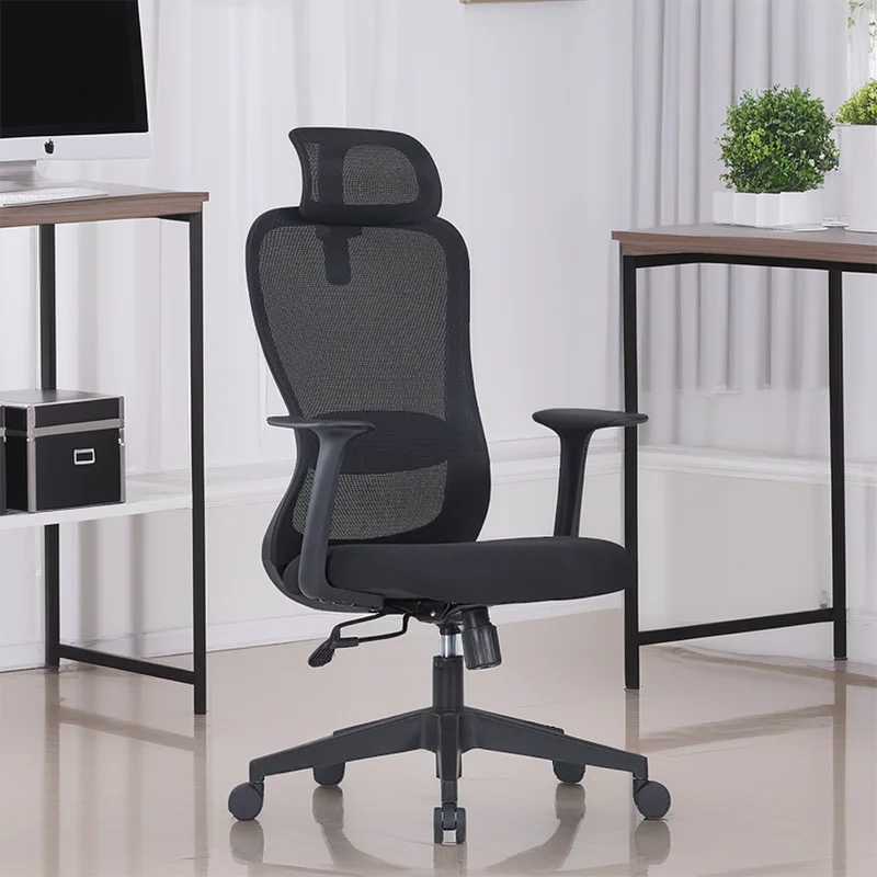 /Ergonomic Mesh Pillow Office Chair Lumbar Cushion Casters Swivel Armchair Office Chair Stool Wheel Silla Escritorio Furniture