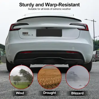 Do Tesli Model 3 Highland 2024-2025 Performance ABS Carbon Fiber Tylne skrzydła bagażnika Spoiler Akcesoria zewnętrzne do samochodów Części samochodowe 10 best sales spojler tylny modelu 3 - №3