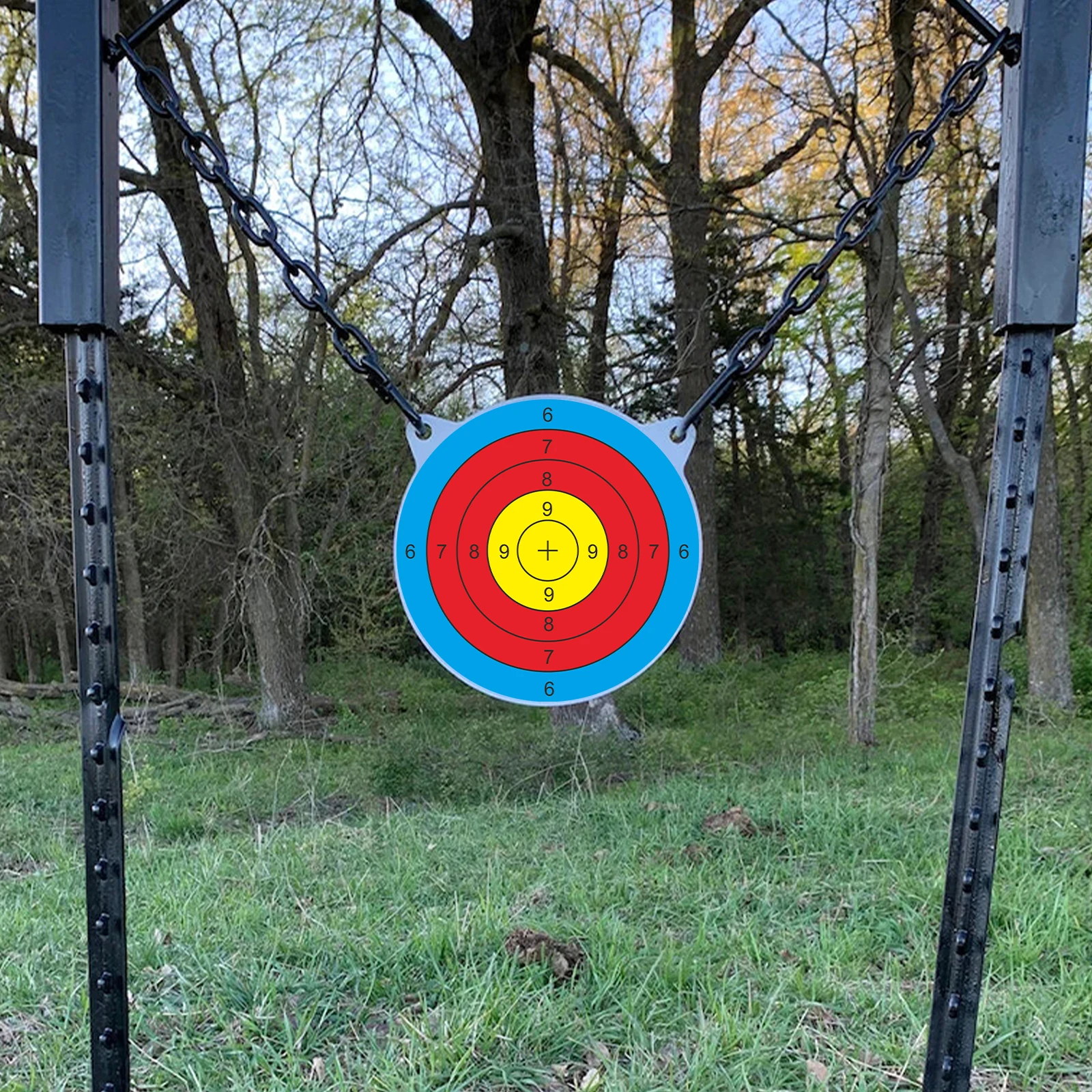 20 шт. 6-дюймовые трехцветные кольца с цифровой концентрацией, наклейки для стрельбы по мишеням, наклейки для тренировки мишеней, этикетки для стрельбы по мишеням (можно использовать для реальной практики пистолета и пневматического оружия)