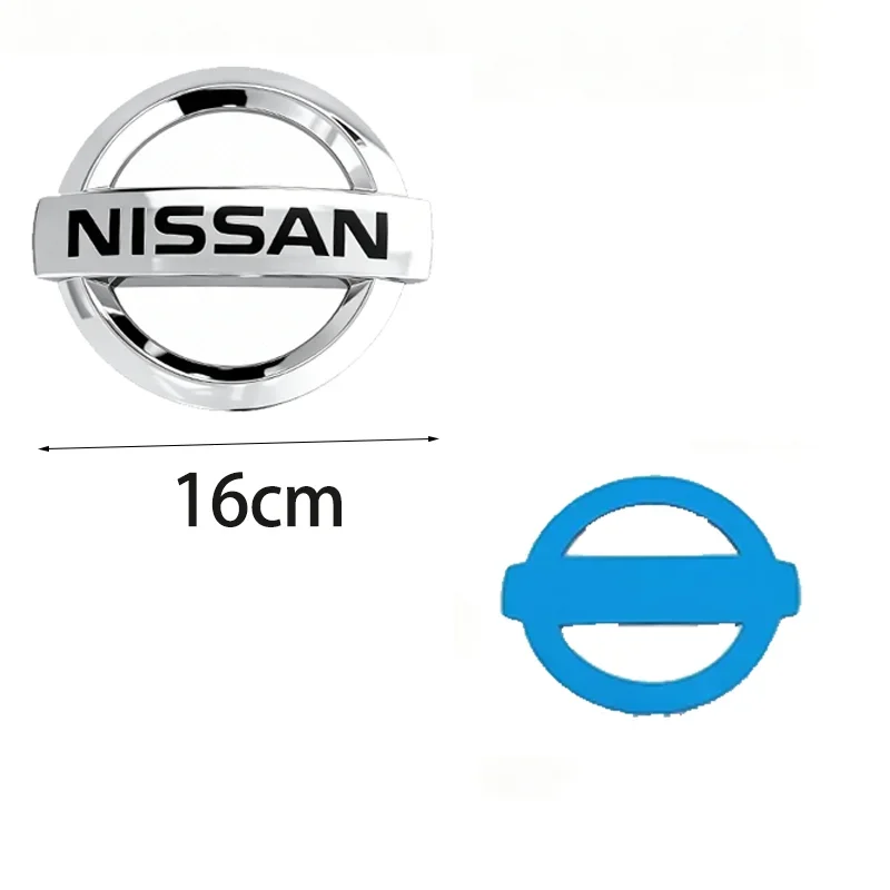 ABS Car Front Cover Emblem Rear Tail Sticker for Nissan Leaf Qashqai X-Trail Kicks Juke Patrol Maxima Murano Altima Teana Versa