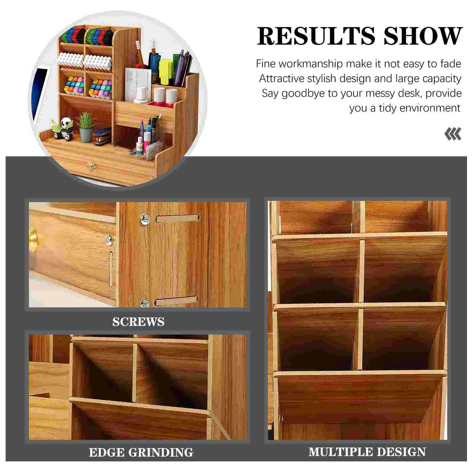 Table Storage Box Na Pen Holder Student Child Office Supplies Desktop Stationary Organizer Household