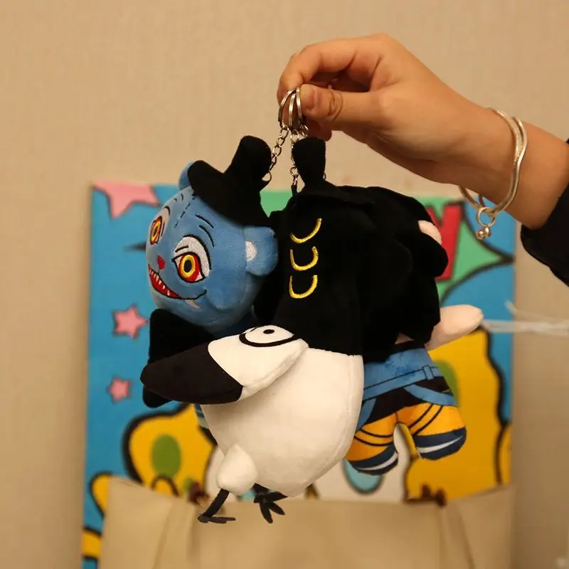 Pluszak Kpop Demons Hunters, uroczy fioletowy tygrys w czarnym kapeluszu, kruk z 3 oczami, potwór, grupa dziewczyn, lalka dla fanów, prezent, zawieszka