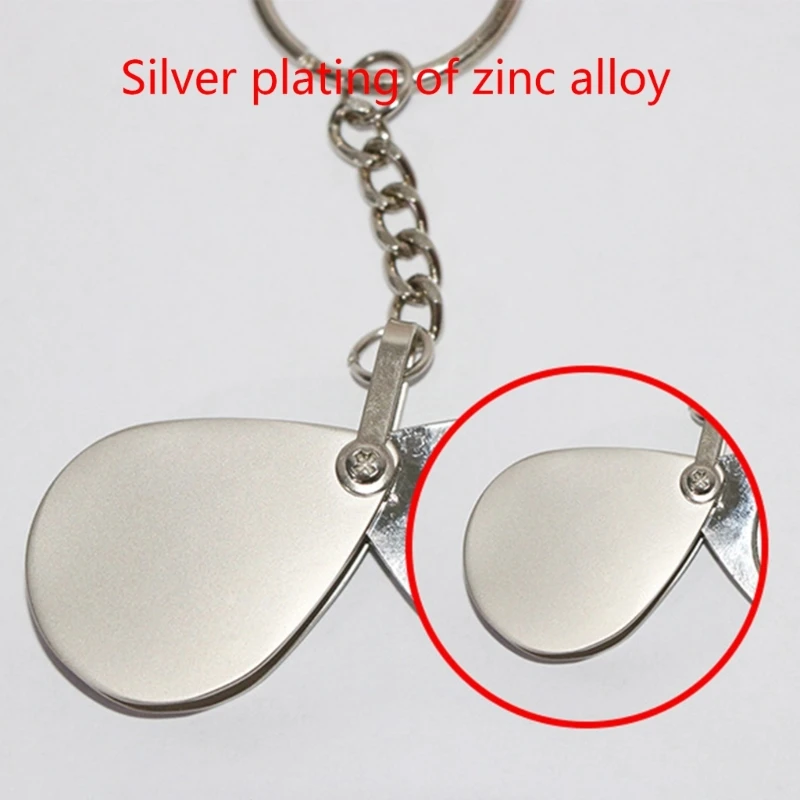 Portable 20X Folding Key Mini Pocket Magnifier Key Chain Glass Jewelry Loupe Lens