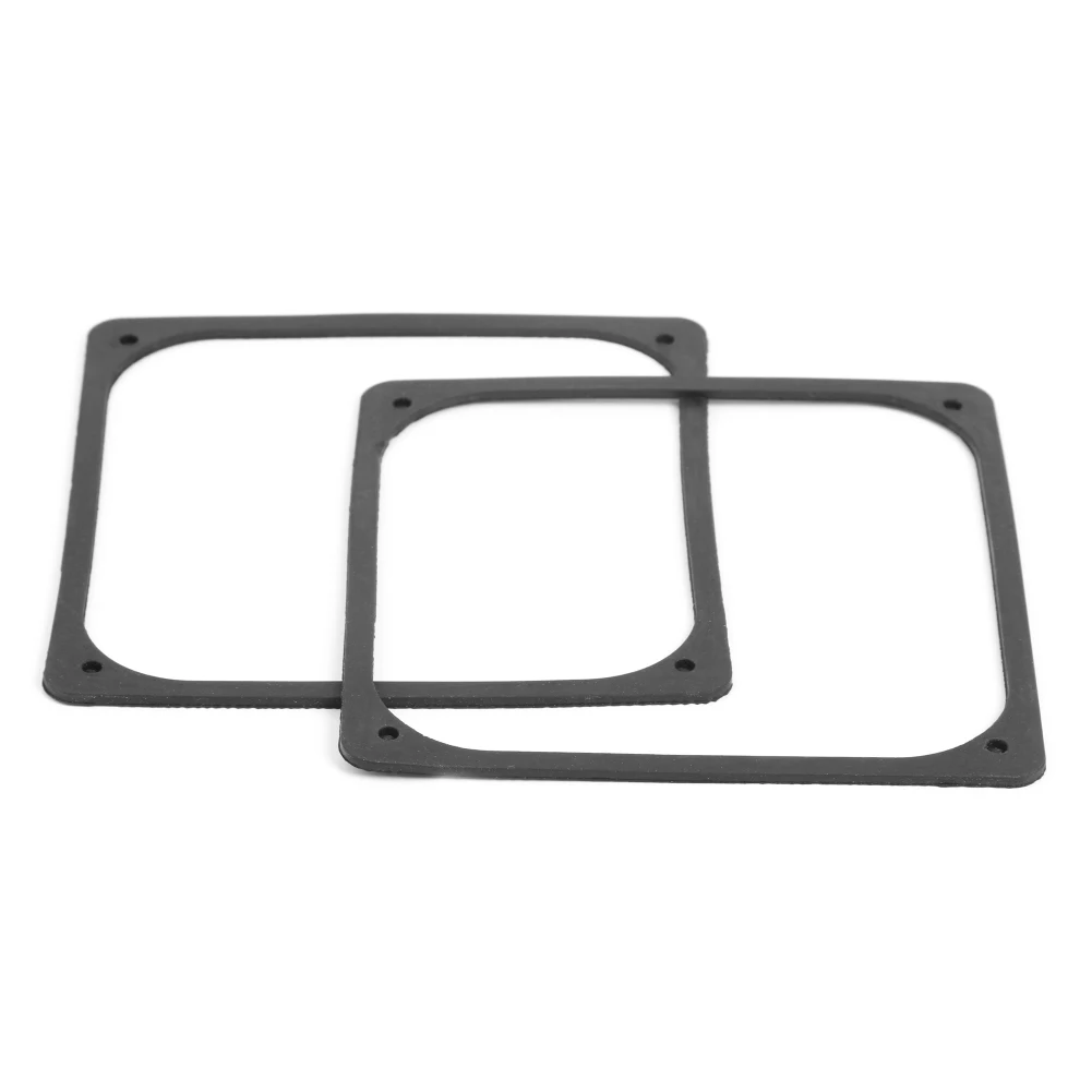 Silicone Shock Proof Absorption Pad 120x120mm Anti Vibration Silicone Rubber Fan Gasket for Computer Case Fan 2 Pack