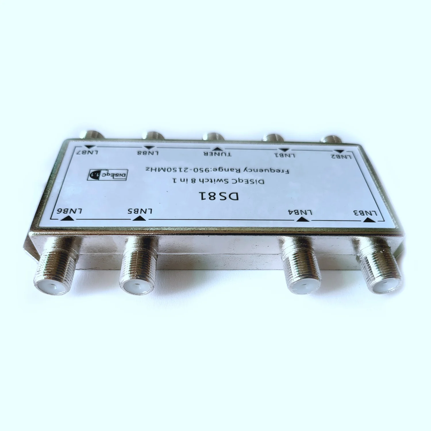 DS81 8 em 1 Sinal Satélite DiSEqC Switch LNB Receptor Multiswitch