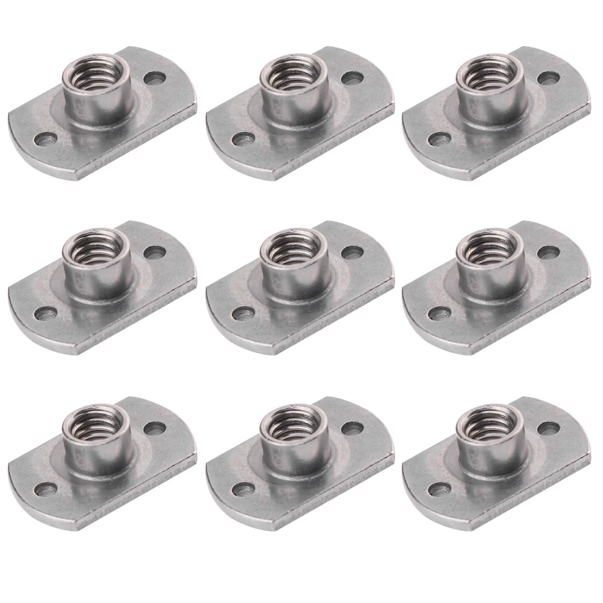 1 Pack of 15PCS T-shaped Screw Nut Multi-purpose Welded Carbon Steel T-nuts Two Points Soldering Nuts for Home Office (Silver+Gr