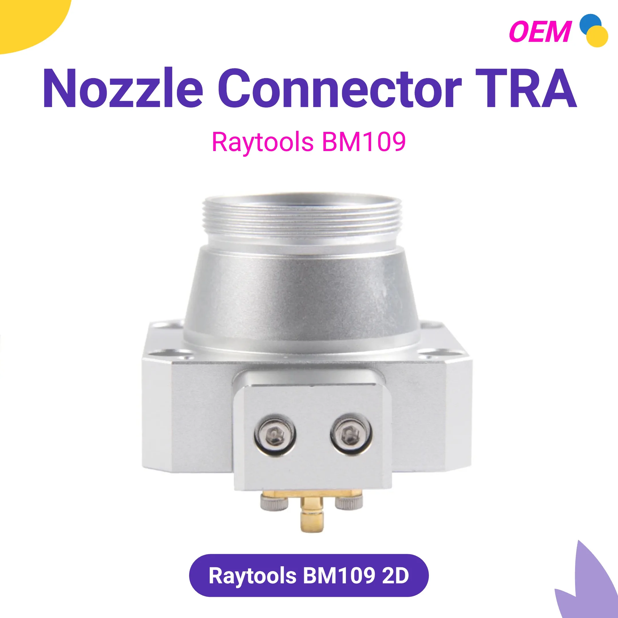 หัว Raytools BM109 2D เลเซอร์อะไหล่เชื่อมต่อหัวฉีด TRA เครื่องบินสําหรับ Raytools BM109 เส้นใยตัดหัว 1.5KW D32 เซรามิค