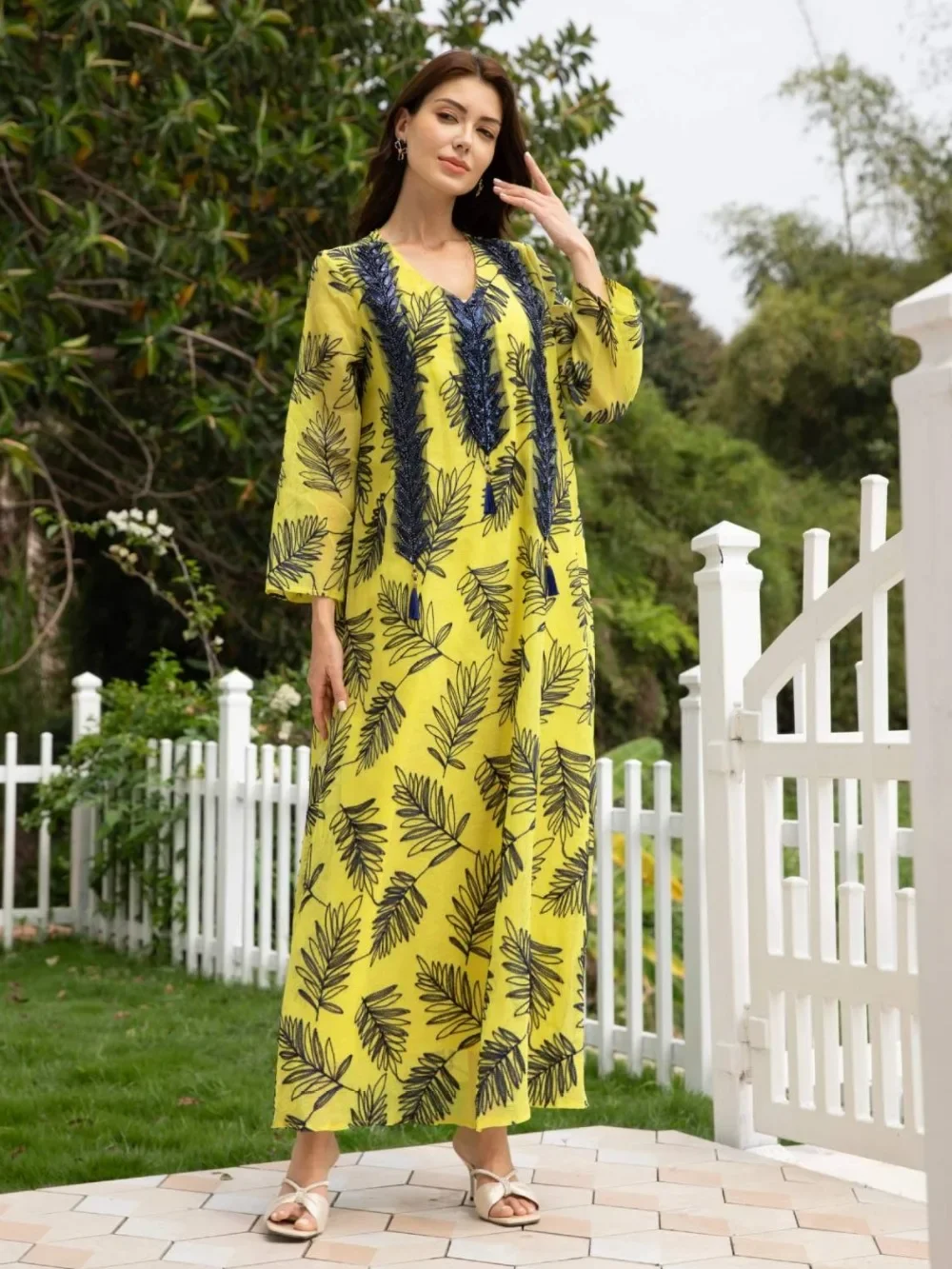 

Ид женское платье Абая мусульманский Рамадан Джалабия вечерние платья с вышивкой Дубай длинный халат марокко кафтан сетчатый Vestidos Largos 2025