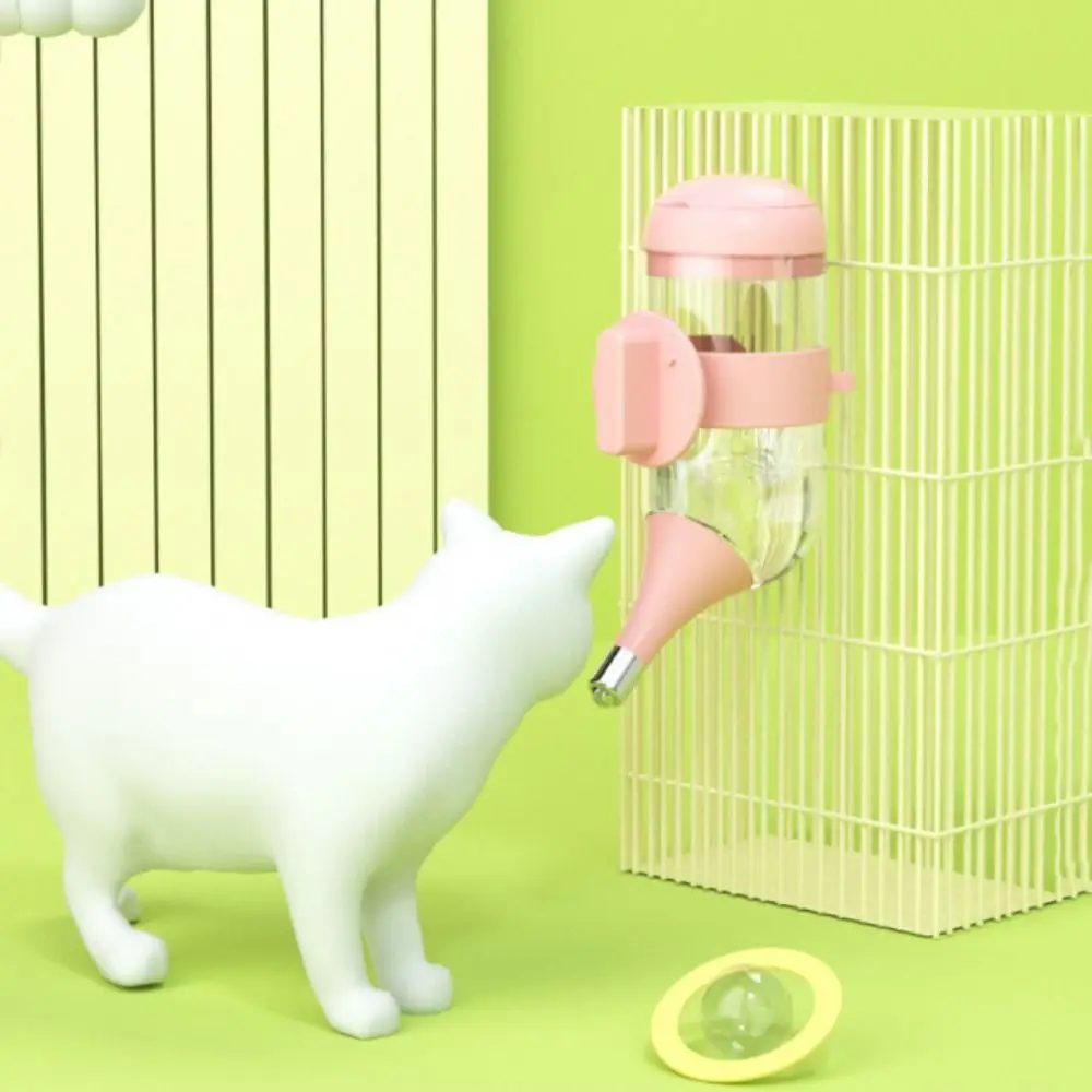 

Leak-Proof Pet Hanging Water Bottle Detachable 350/500ml Cat Water Dispenser Plastic Rabbit Drinking Bottle