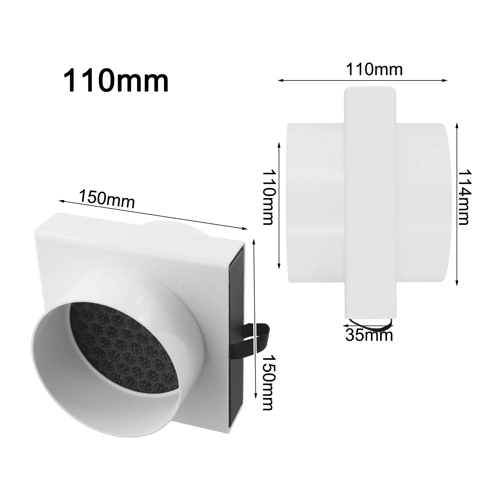 Air Quality Filter HEPA Duct Filter Indoor Air Quality Improvement Low Maintenance Requirement Multiple Size Options Available
