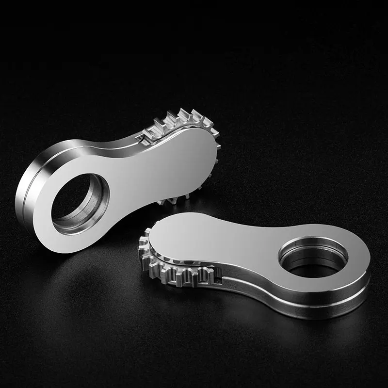 

Stainless Steel Gear Ring Fidget Spinner Adults Hand Spinners EDC Fidget Toys ADHD Tool Stress Relief Toys Novelty Spinning Tops