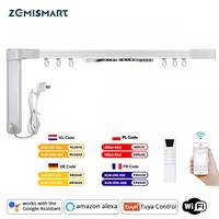 Zemismart WiFi Curtain Motor Tuya Smart Life Customized Electric Curtains Track with RF Remote Alexa Echo Yandex Alice Voice