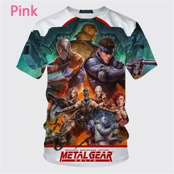 Summer New Hot-selling Video Game Metal Gear Solid 3D Printing Men's Short Sleeve T-shirt Fashion Casual Unisex T Shirt Top Tees