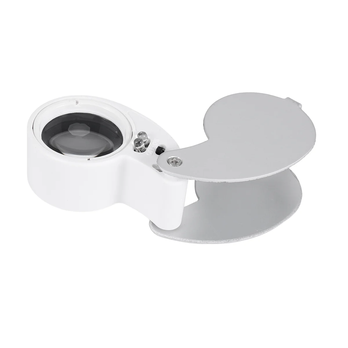 

MALL Jewellers Lens Glass Loupe 40X 25mm Eye Magnifier 2 LEDs Lights