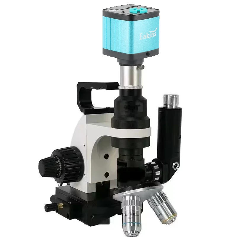 Microscope métallographique Portable, caméras numériques industrielles CCD de laboratoire avec LED pour l'observation de l'inspection métallographique du métal