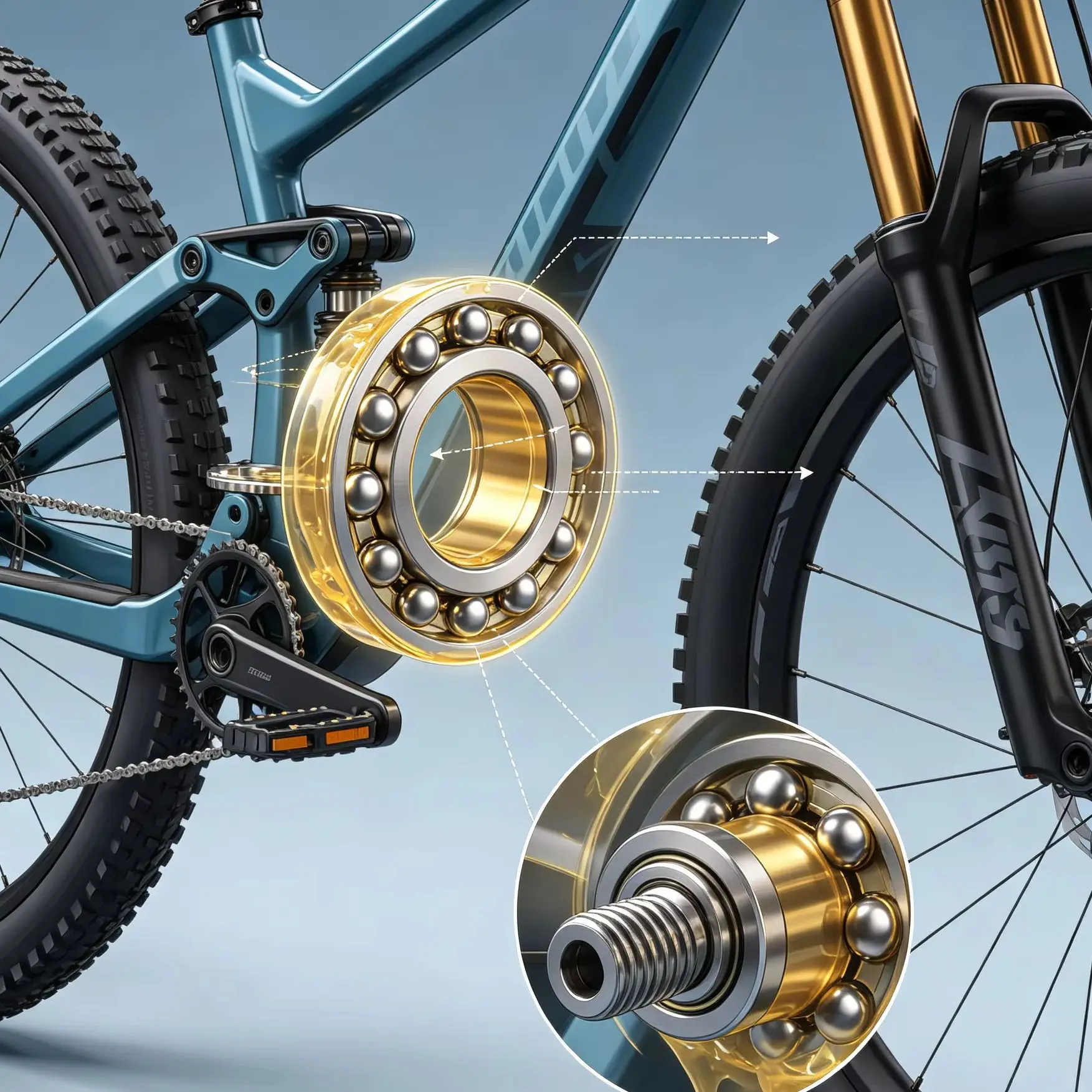 FUSHI Custom Link ABEC-5 Bearing Total 200pc