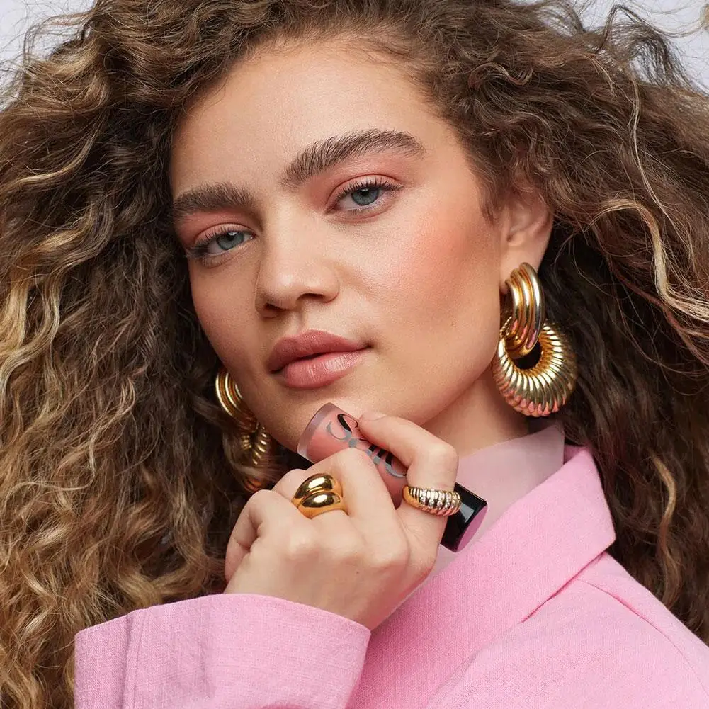 Saie Natuurlijke Glinsterende Gezichtsvloeibare Blush Markeerstift 3-Kleuren Gezichtsgloeiende Langdurige Make-up Waterdicht en Transpiratie