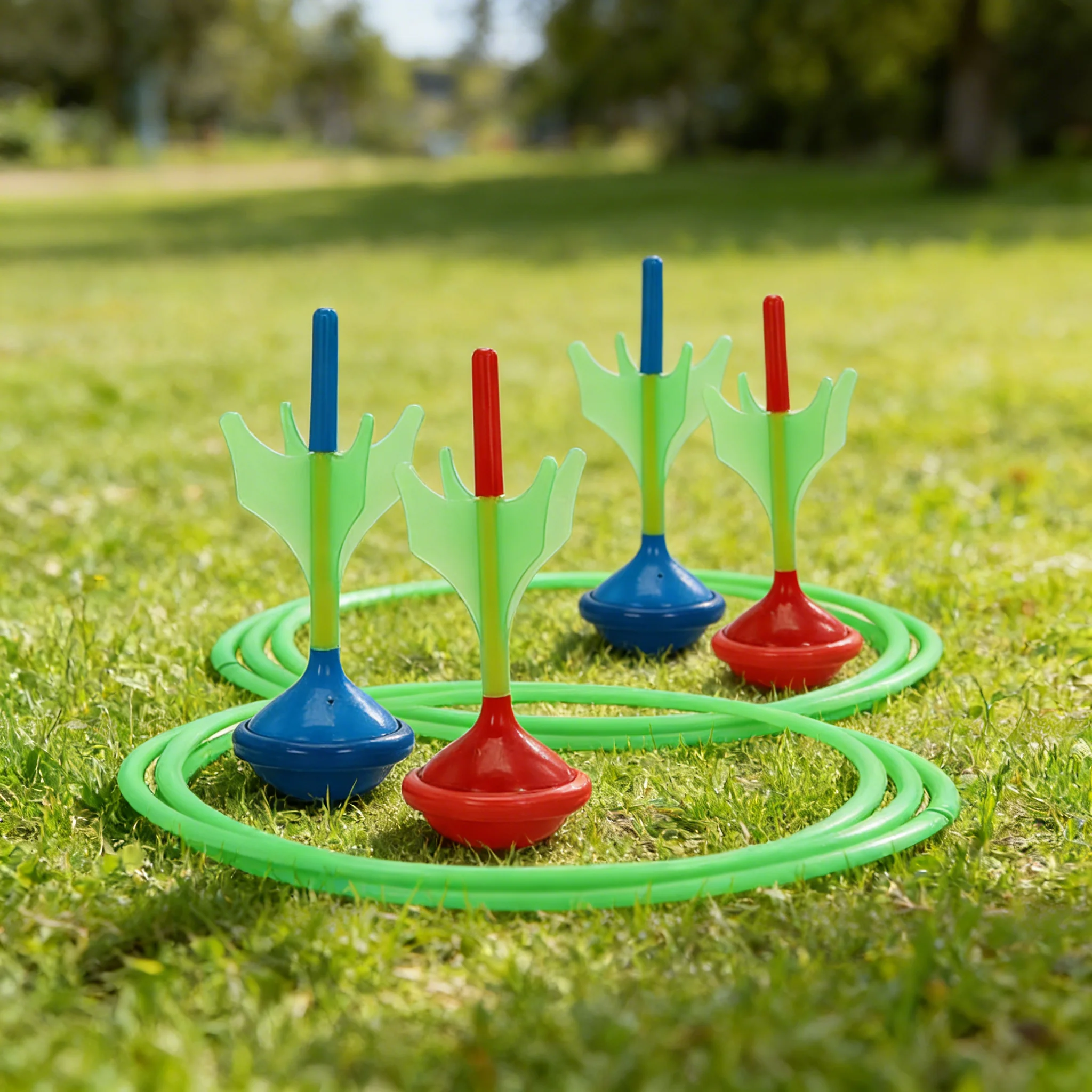 

Glow in the Dark Lawn Darts Set, Outdoor Yard Game for Kids & Family, Soft Tip Darts for Camping