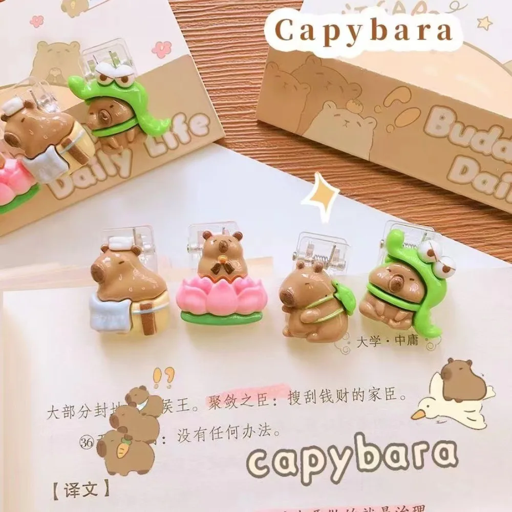 Capybara Hand Account Holder Cute Cartoon High-quality Classification Folder Acrylic Journal Clip