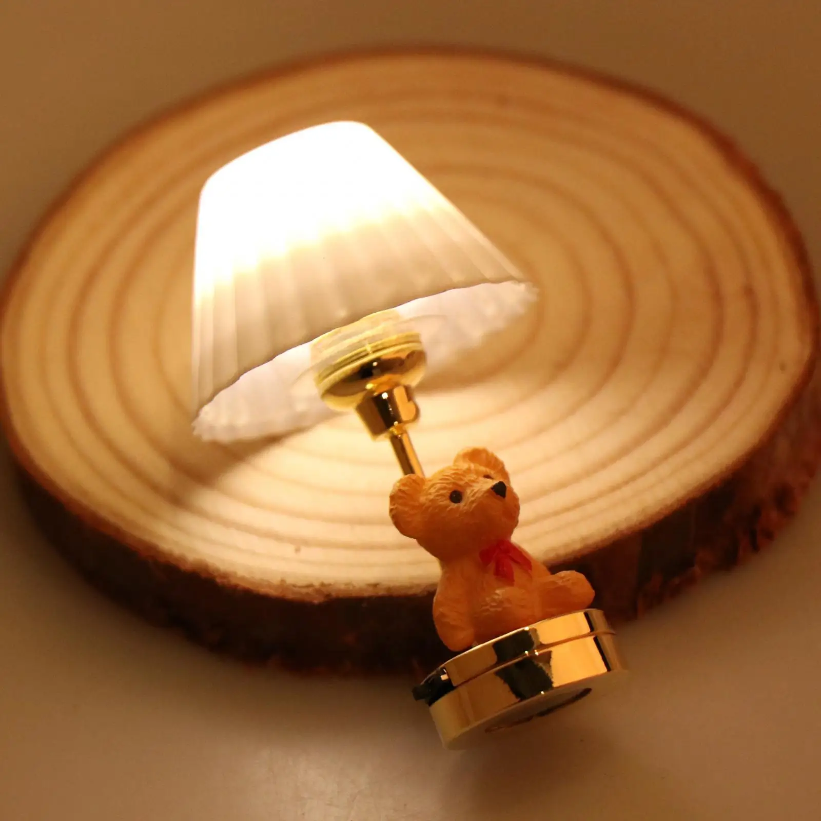 1:12 lampada da tavolo in miniatura per casa delle bambole forniture per paesaggi Micro accessori per bambole paesaggistiche decorazione per la decorazione del soggiorno della cucina