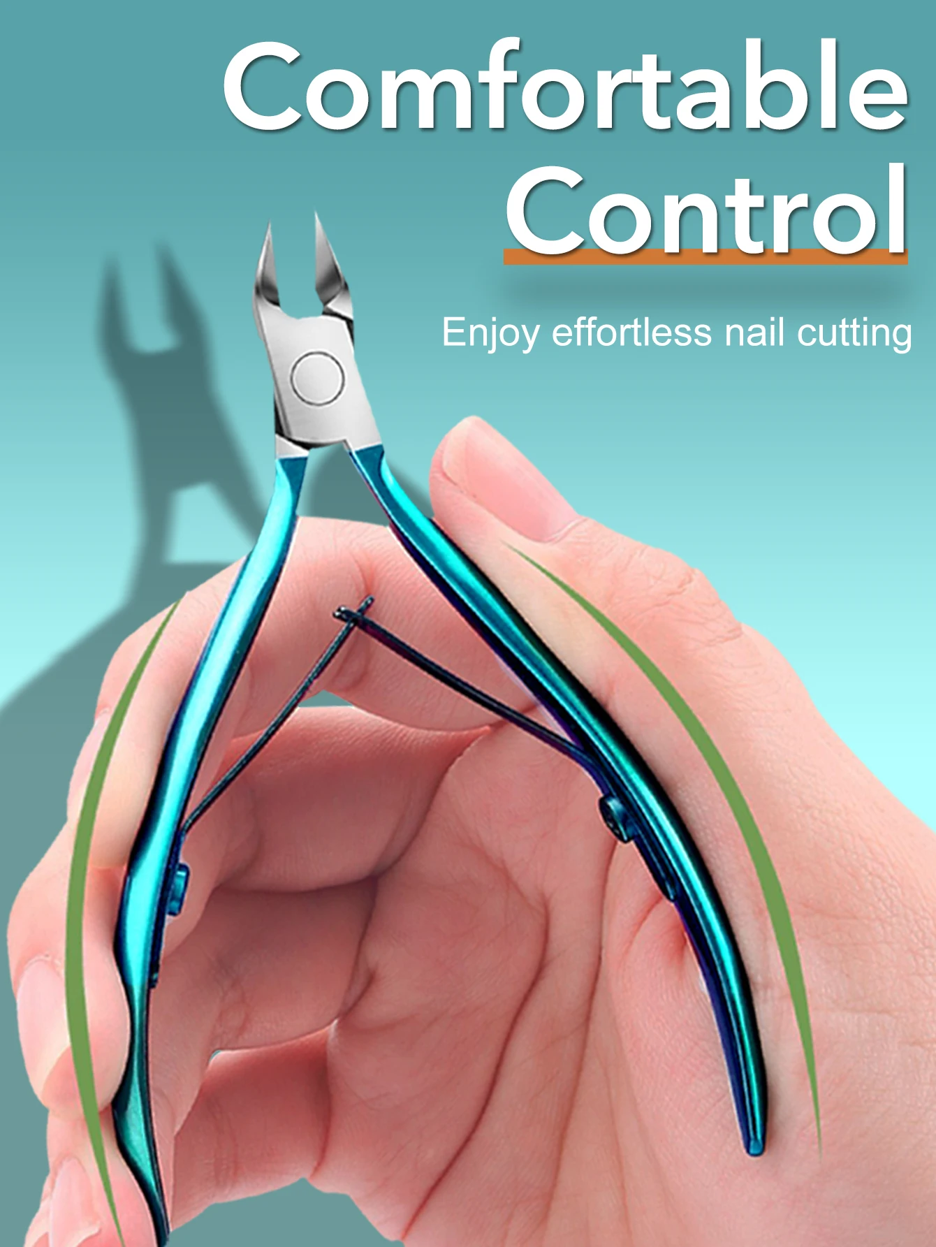 1 قطعة أداة قص الأظافر كماشة المهنية نام أظافر مسمار المقص إزالة الجلد الميت الفولاذ المقاوم للصدأ باديكير أداة